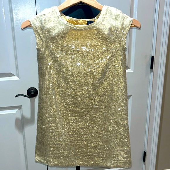 GAP Other - Little Girls Gap Dress, shimmering with gold! Size 8, gently worn- good con
